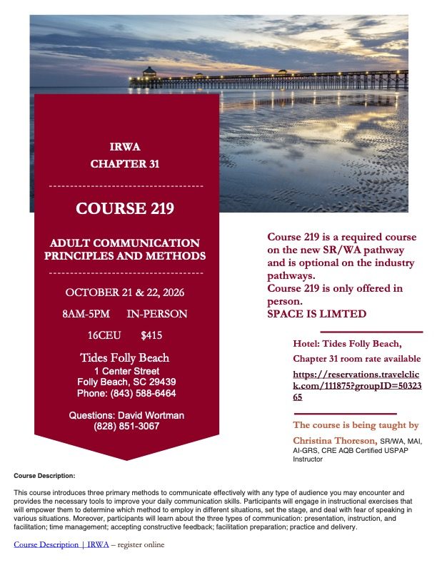 Course 219 Fall 2026